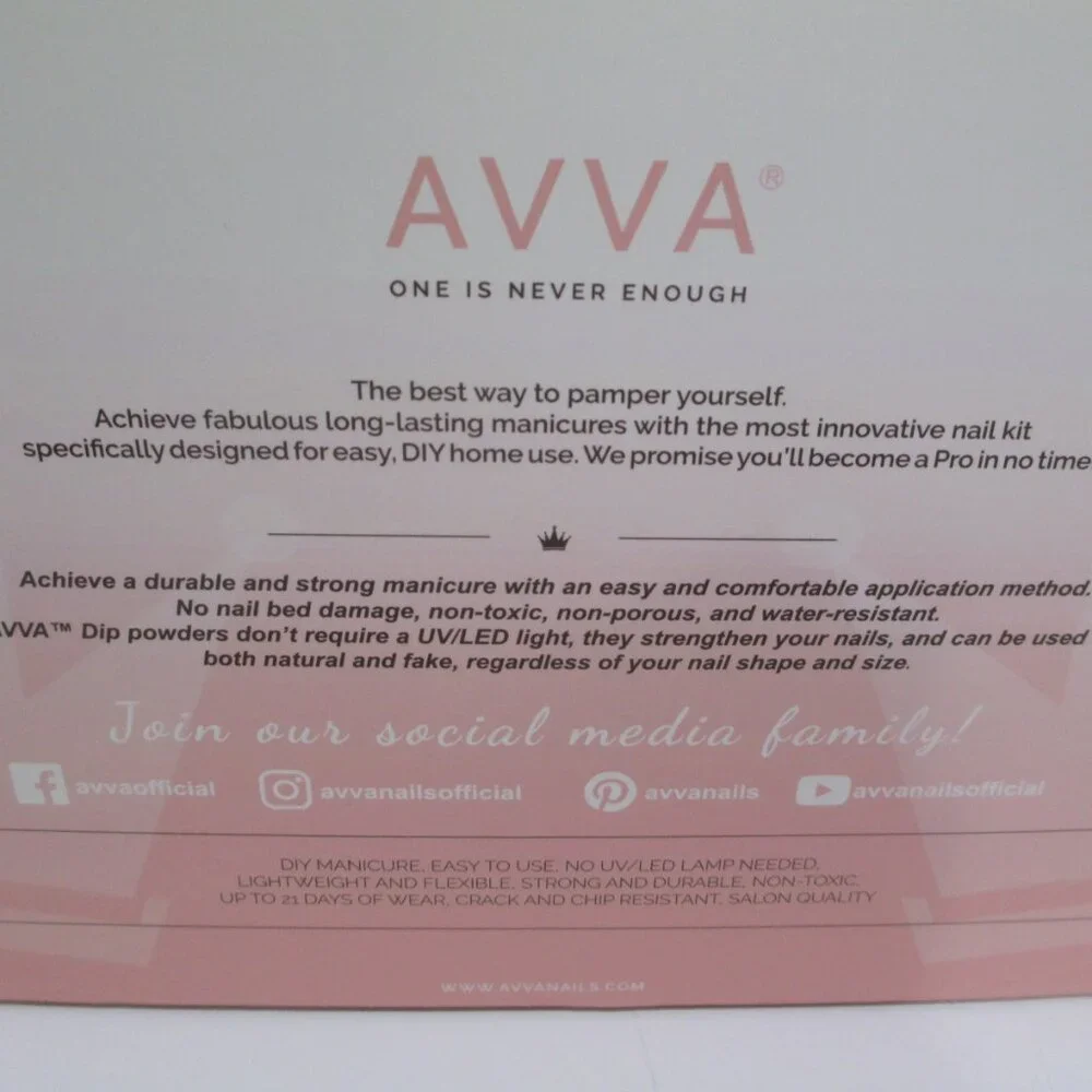 NEW Avva Dip Powder Pro Kit for Nails Innovative System Includes 4 Dip Powders